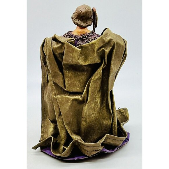 Fabric Mache Nativity Holy Family Baby Jesus Mary Joseph Home for the Holidays - Picture 8 of 16